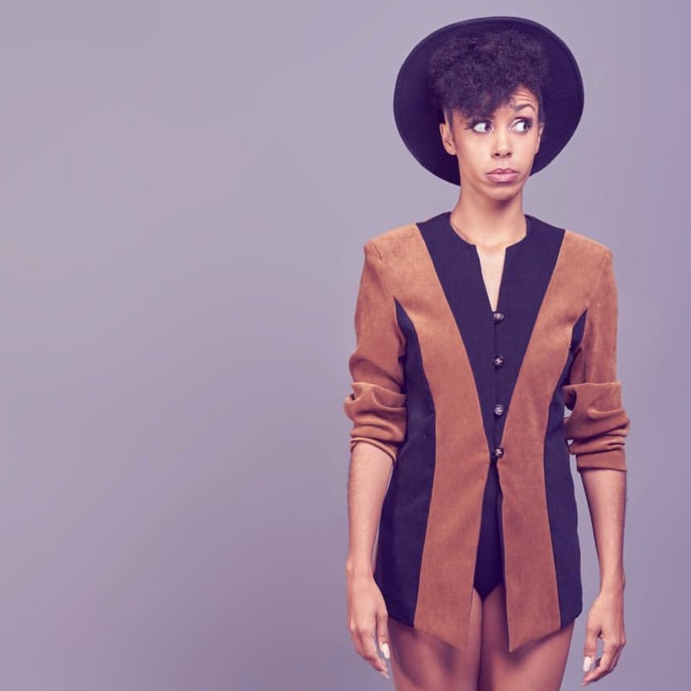 Vintage | 90’s | Black/Brown Blazer